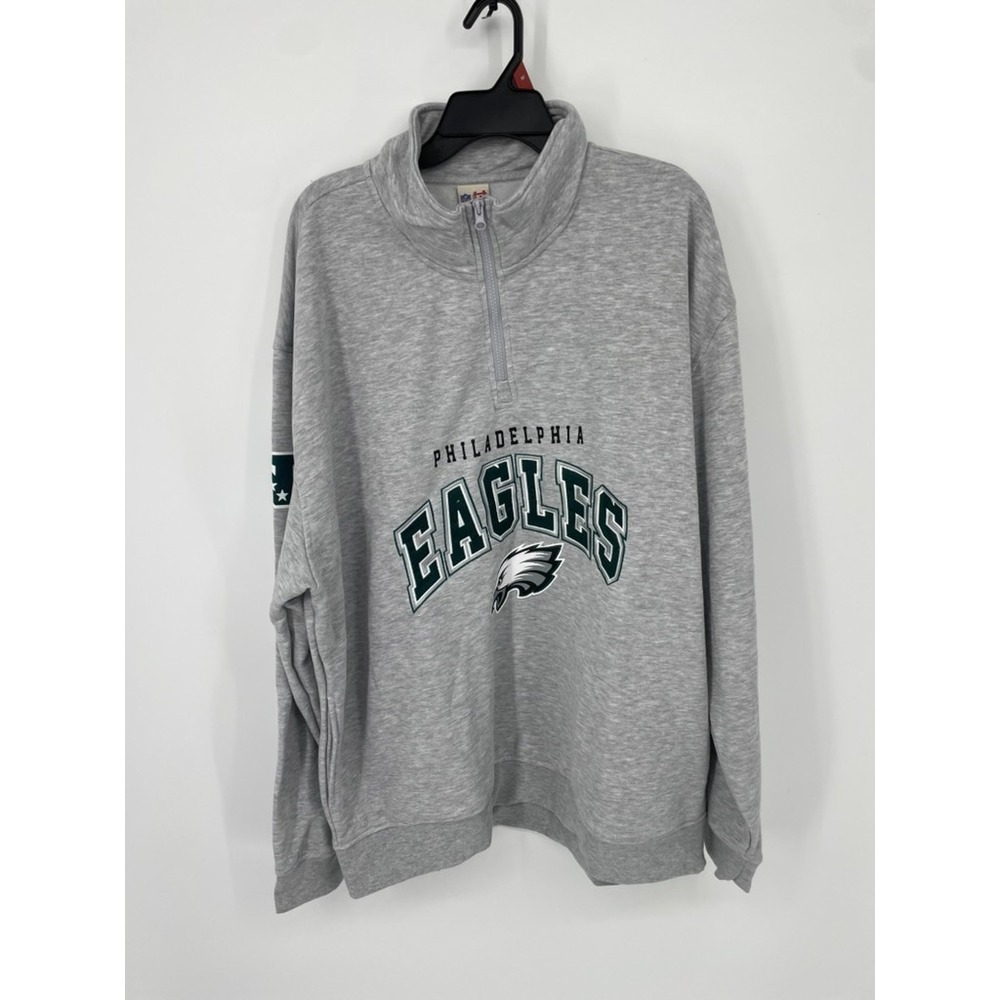 Ultra Game NFL Philadelphia Eagles Sweatshirt Unisex 3XL Gray Graphic Fleece NWT